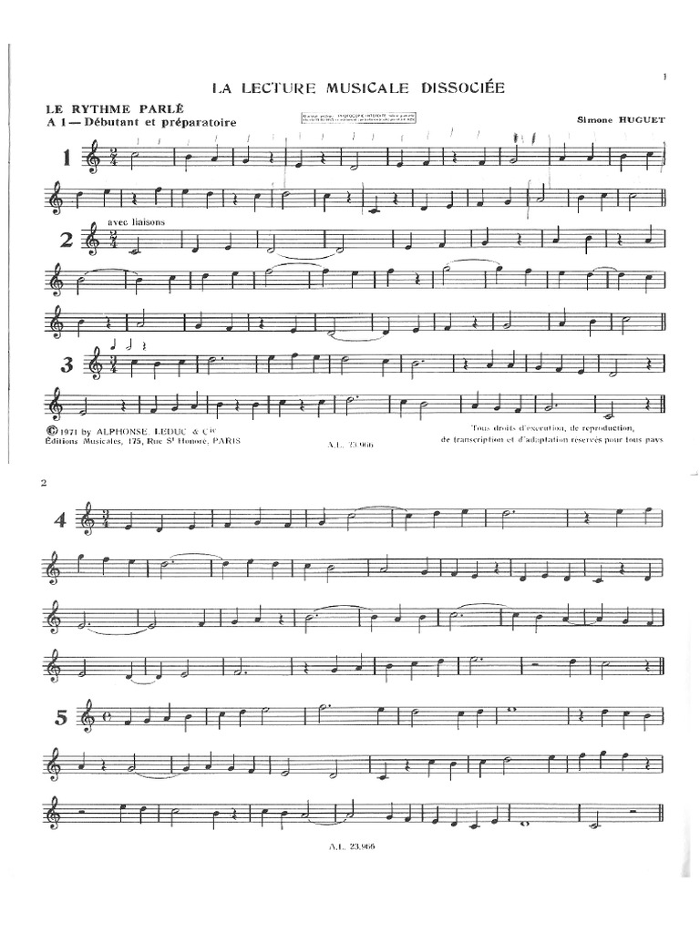 Solfeggio Ritmico | PDF