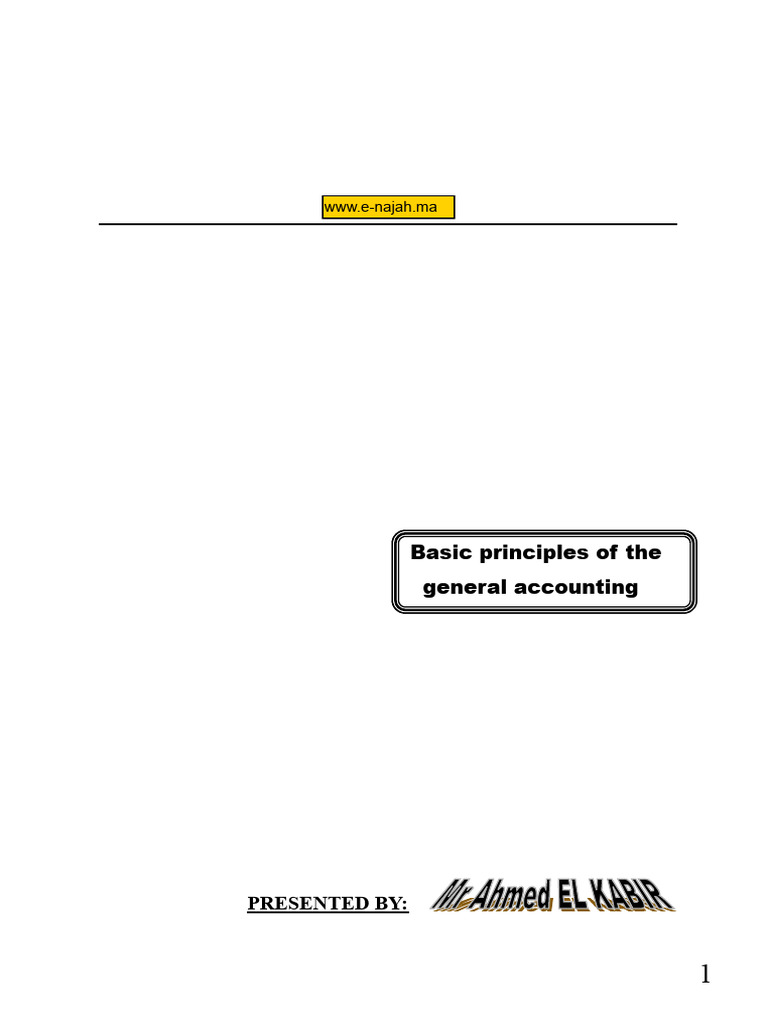 General Accounting Principles Overview | PDF | Debits And Credits ...