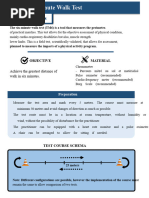 2 Minute Walk Test Instructions | PDF