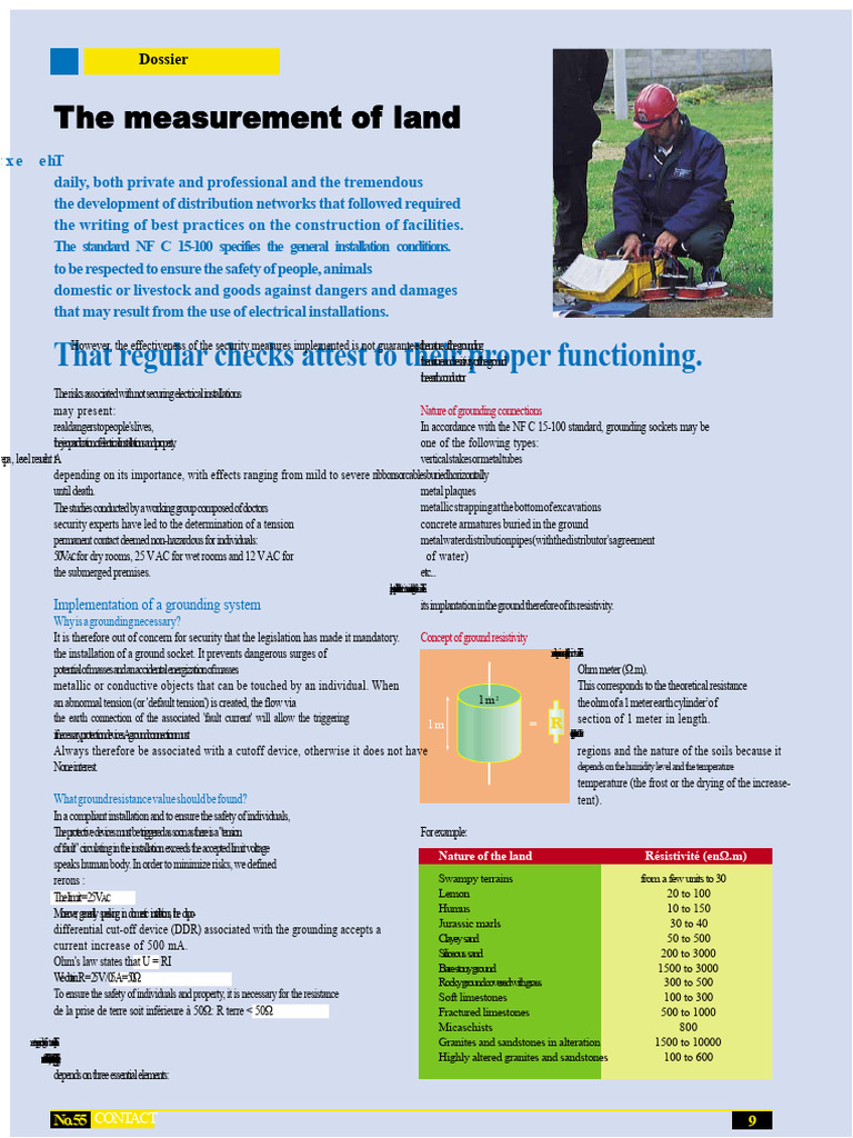 Earth Resistance Measurement | PDF | Electricity | Electrical Engineering