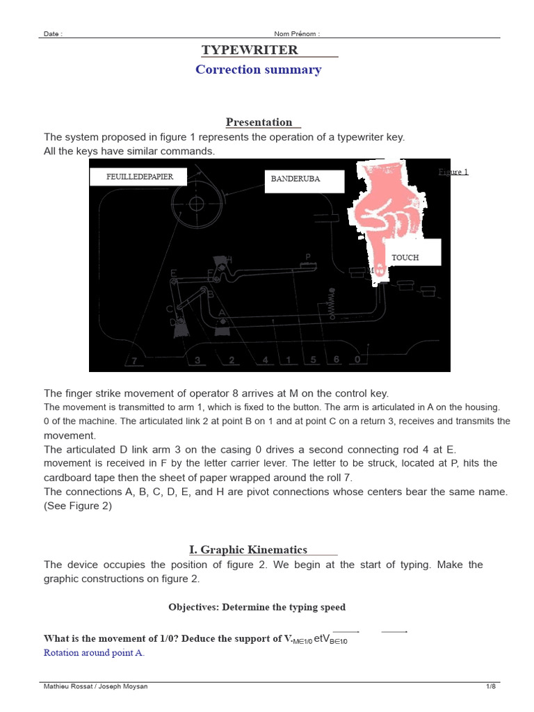 TYPEWRITER Correction Summary.pdf | PDF | Machines | Typewriter
