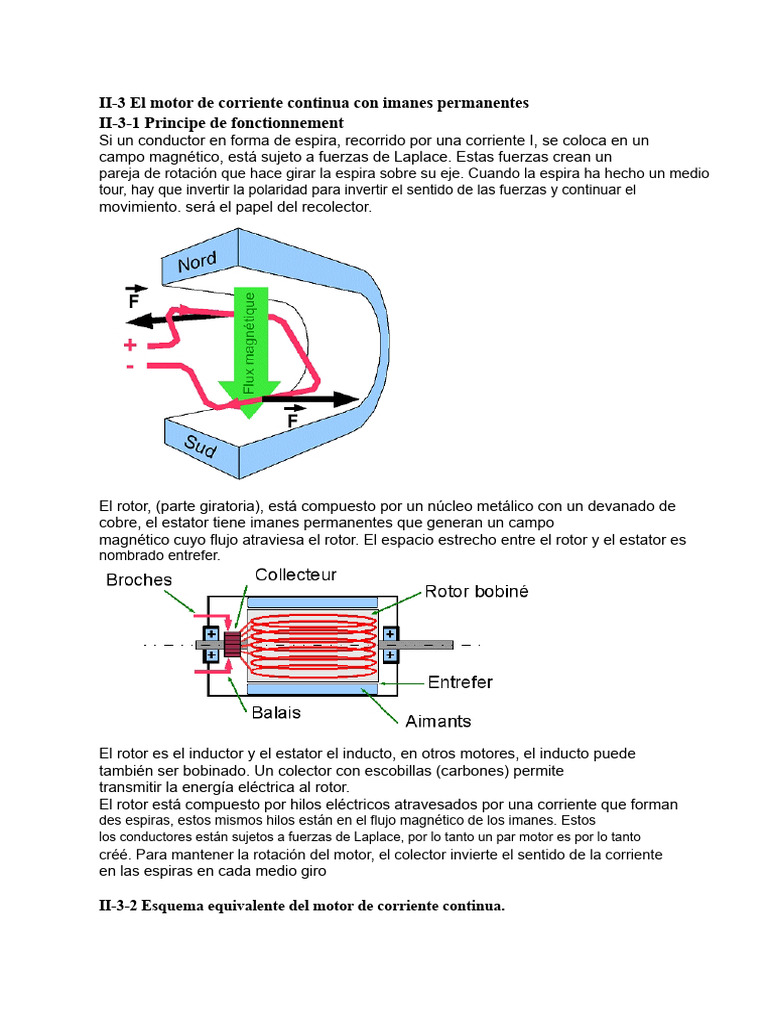 El motor de corriente continua con imanes permanentes | PDF | Motor ...