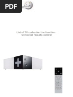 Universal Remote Control Code List | PDF | Infrared | Information And ...