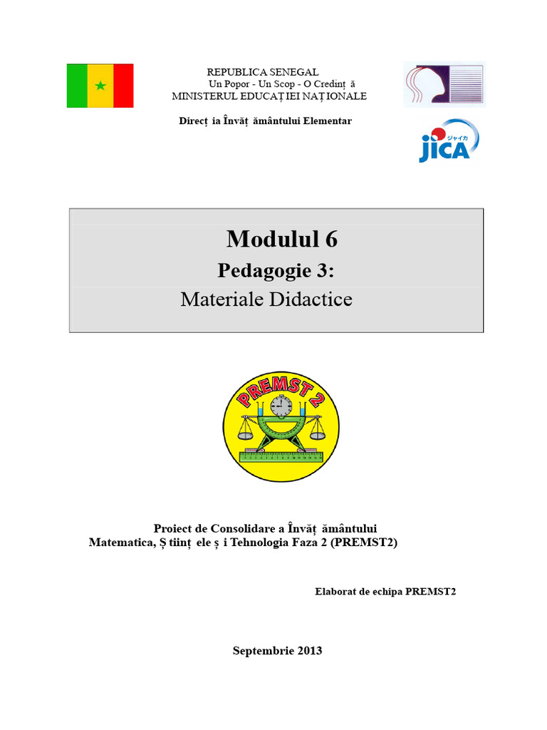 Modul 6 Materiale Didactice 2013 | PDF