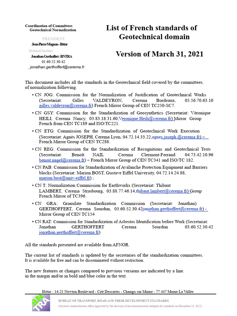 geotechnical standards 2021 | PDF | Geotechnical Engineering