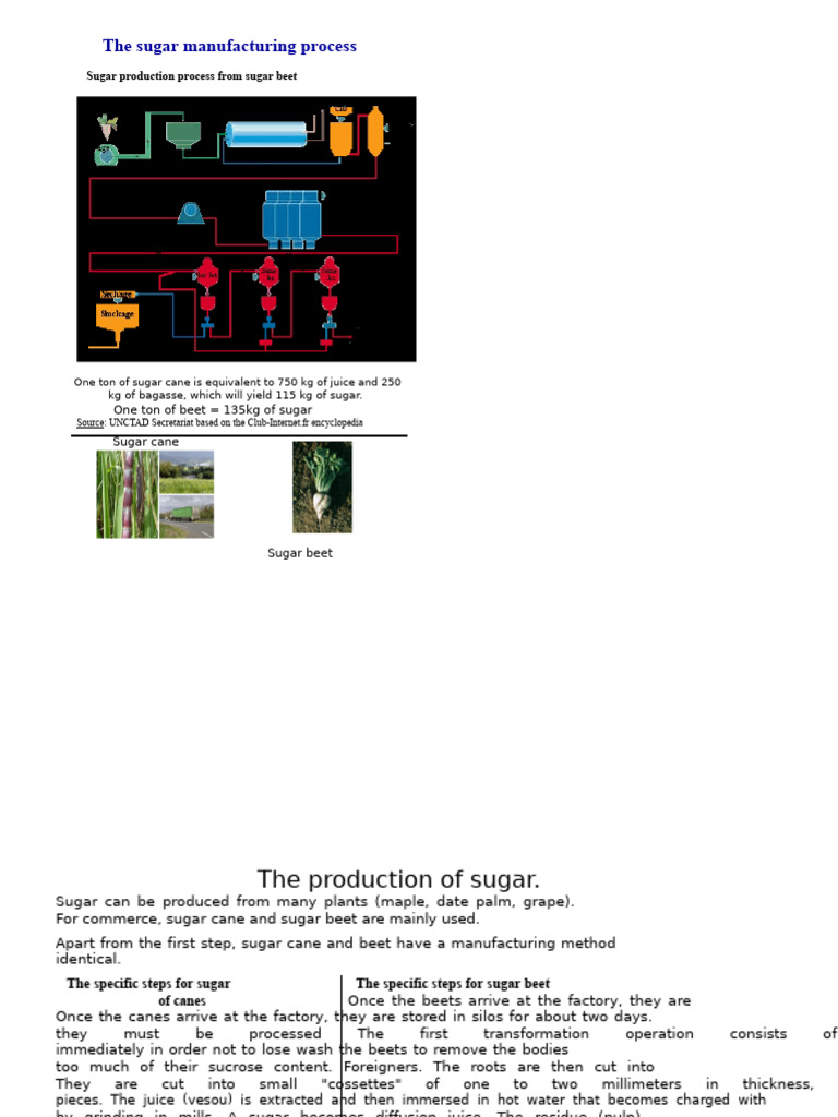 Sugar Manufacturing Process Explained | PDF | Sugarcane | Sugar