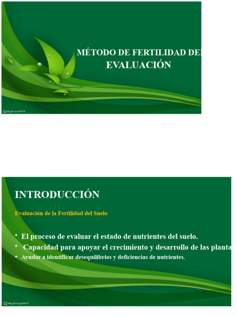 Evaluación de la Fertilidad del Suelo | PDF | Suelo | Fertilidad del suelo