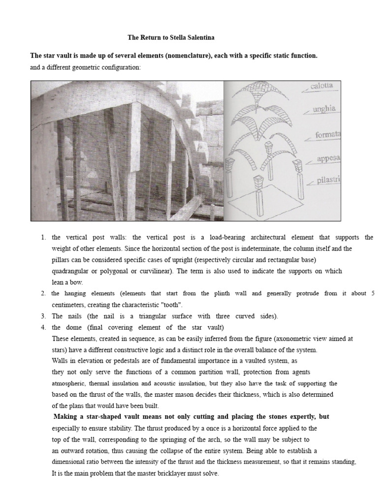 Building Star Vaults: Techniques & Elements | PDF | Limestone | Vault ...