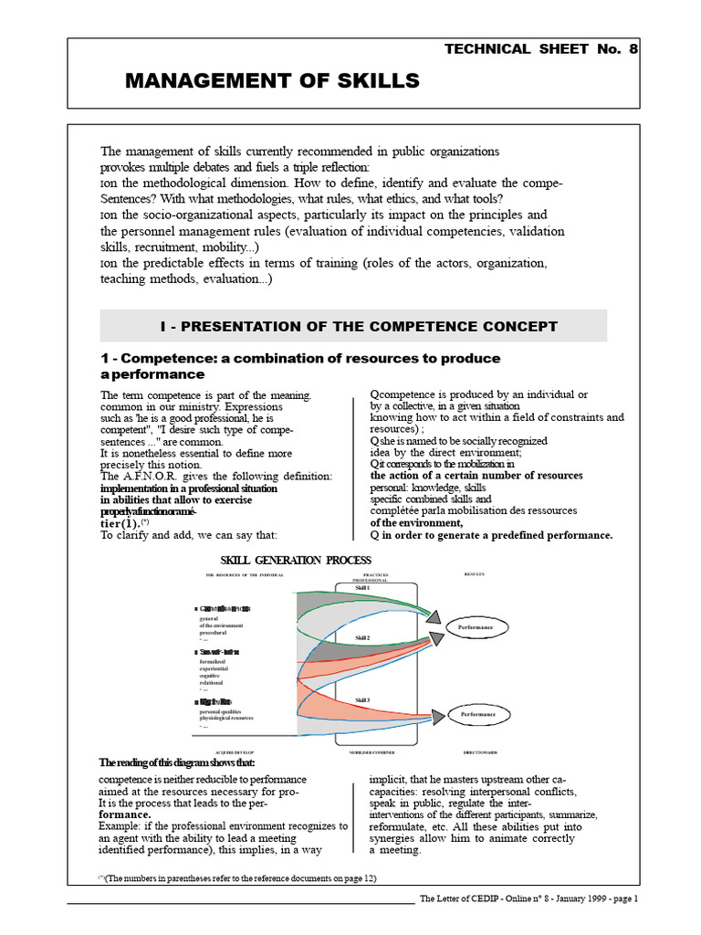 Skills Management in Public Organizations | PDF | Methodology | Knowledge