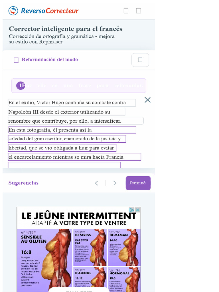 Corrector de Ortografía y Gramática - Francés - Reverso | PDF