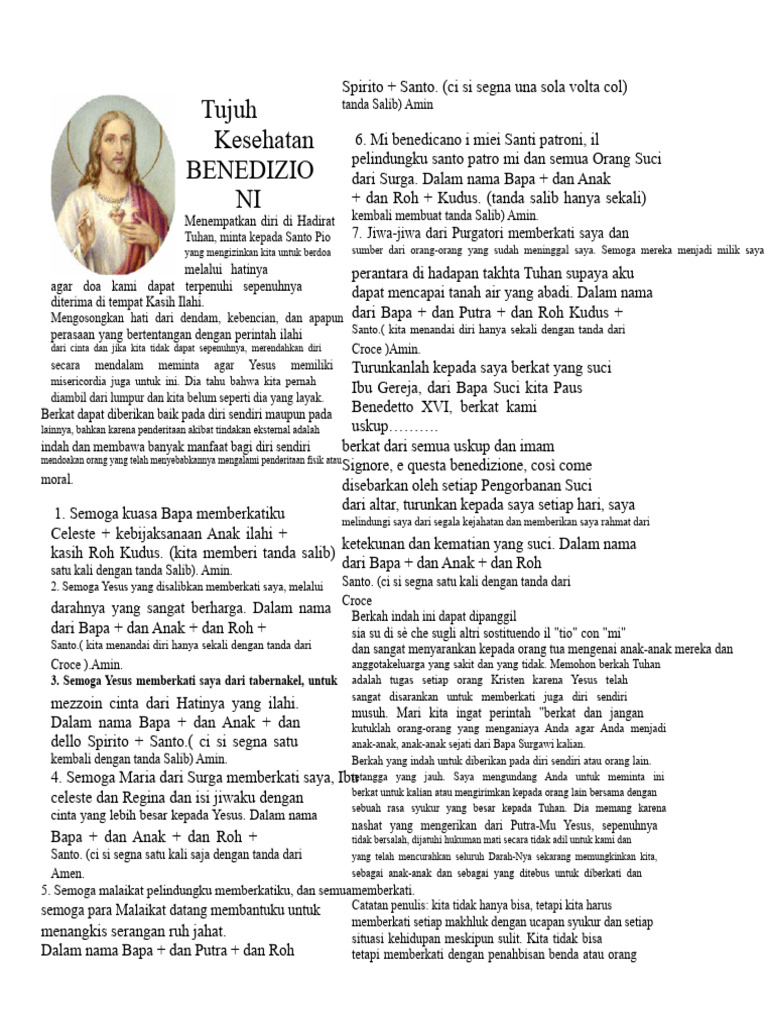 Doa Berkat dan Perlindungan Ilahi | PDF