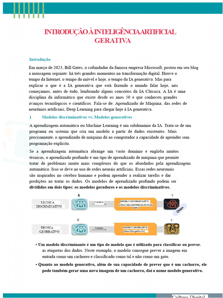 Entendendo a Inteligência Artificial Generativa | PDF | Inteligência ...