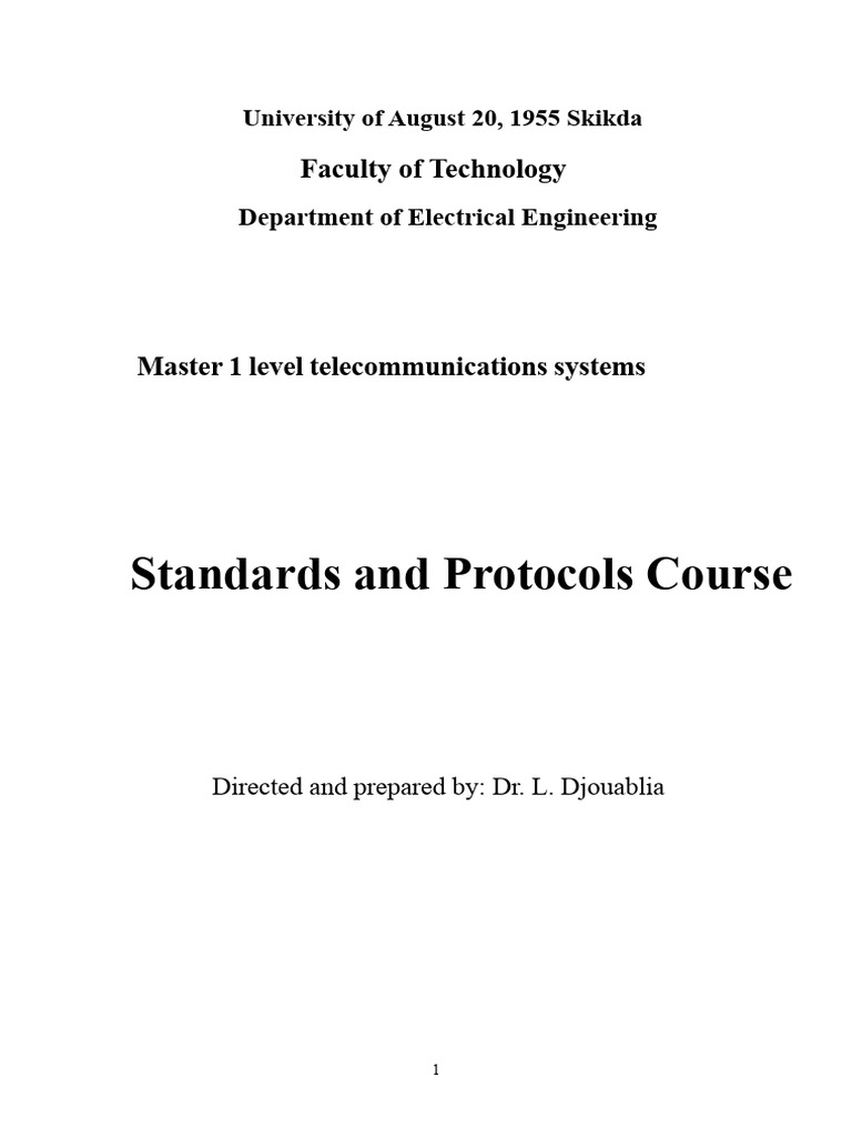 Telecommunications Standards Overview | PDF | Asynchronous Transfer ...