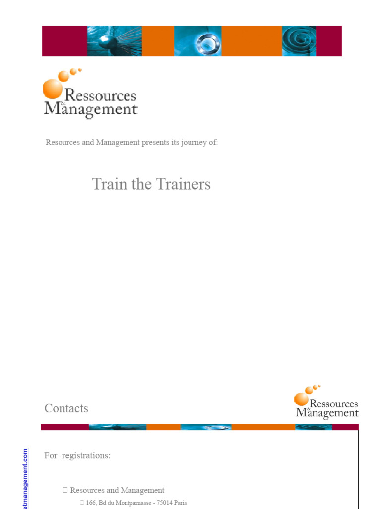 Trainer Training Course Overview | PDF | Learning | Teaching Method