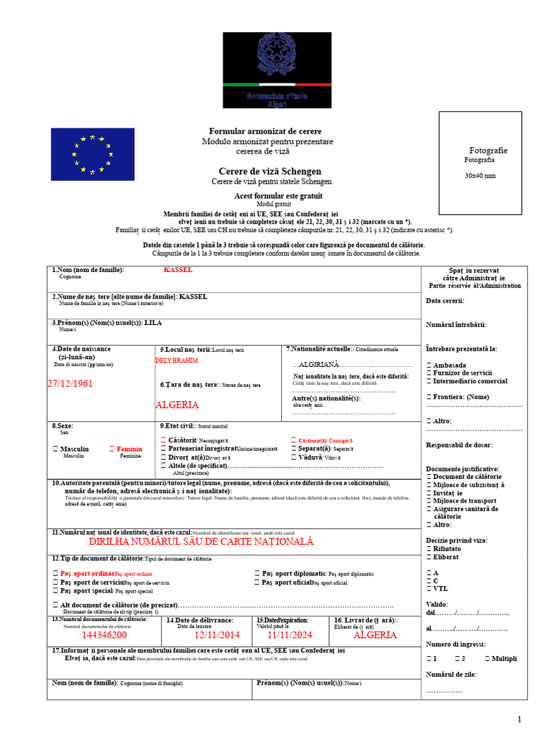 Formular de Urmat | PDF