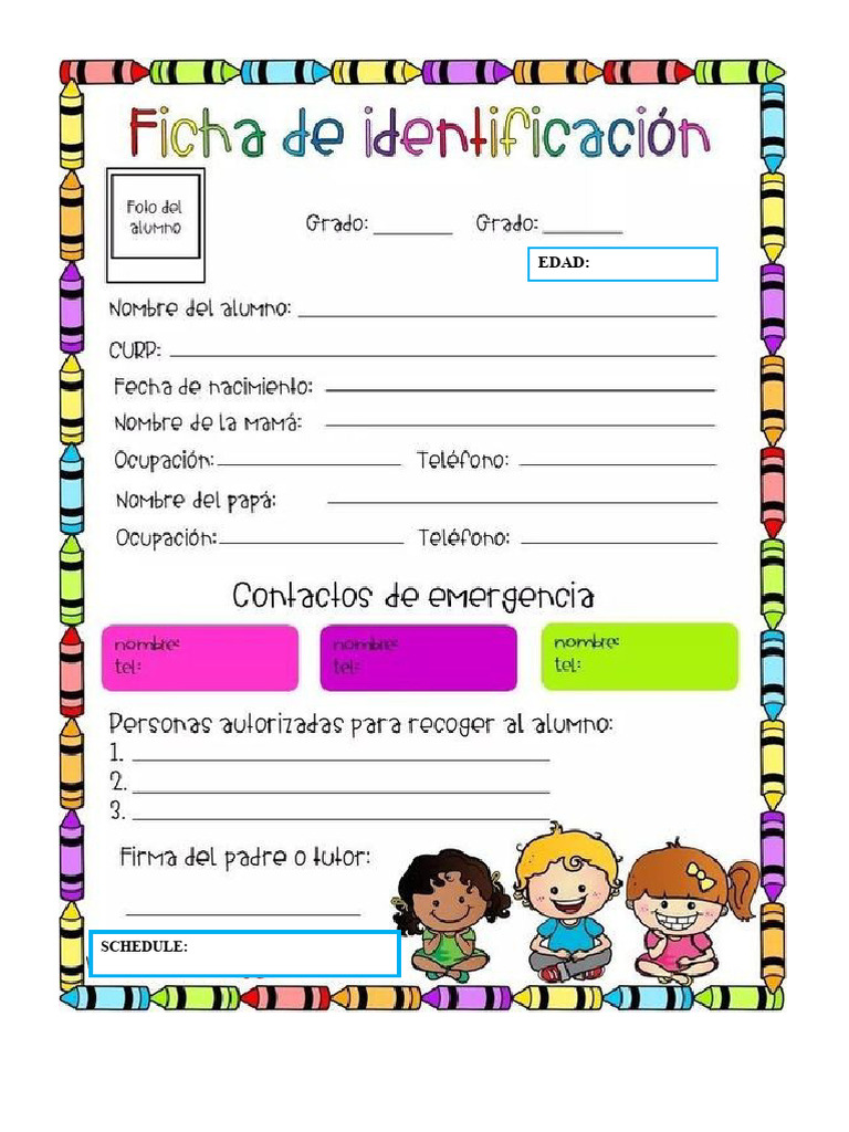 Student Identification Form | PDF