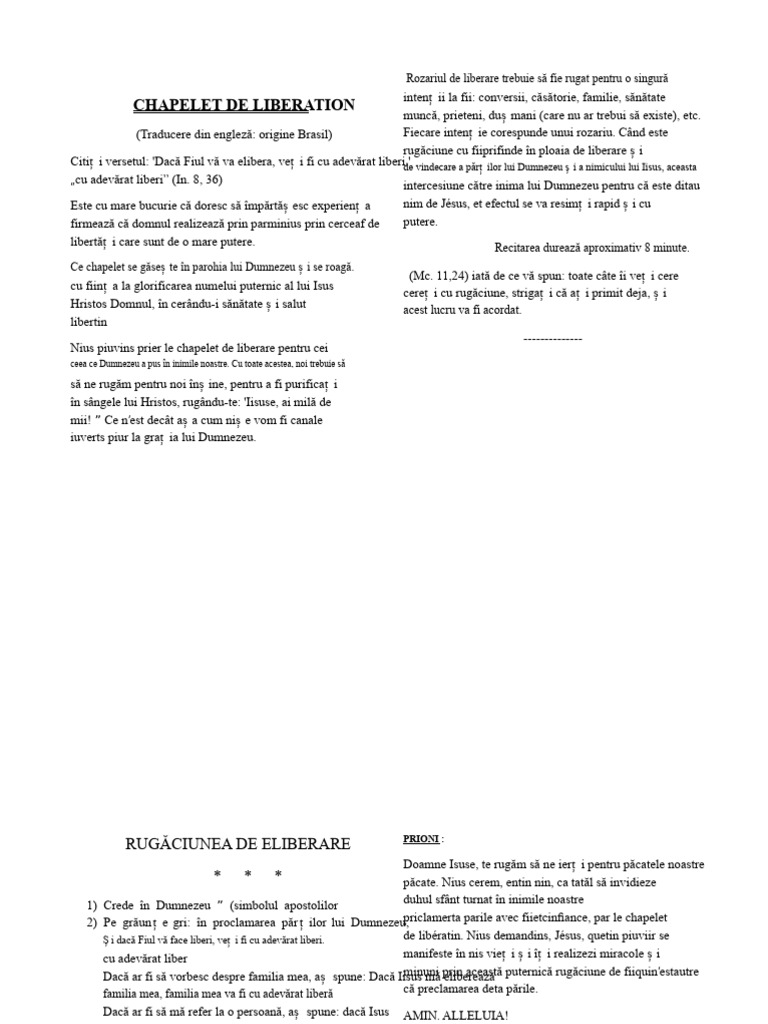 Rândul de Eliberare 2 | PDF