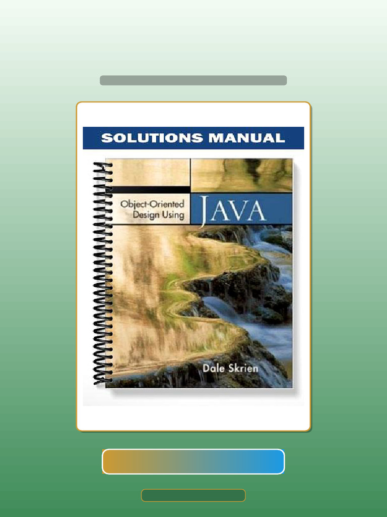ObjectOriented Design Using Java 1st Edition by Dale Skrien Test Bank ...
