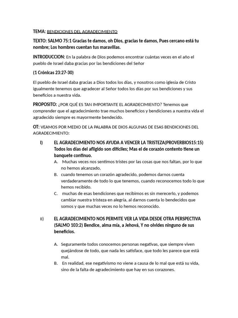Beneficios del Agradecimiento Diario | PDF | Amor | Dios
