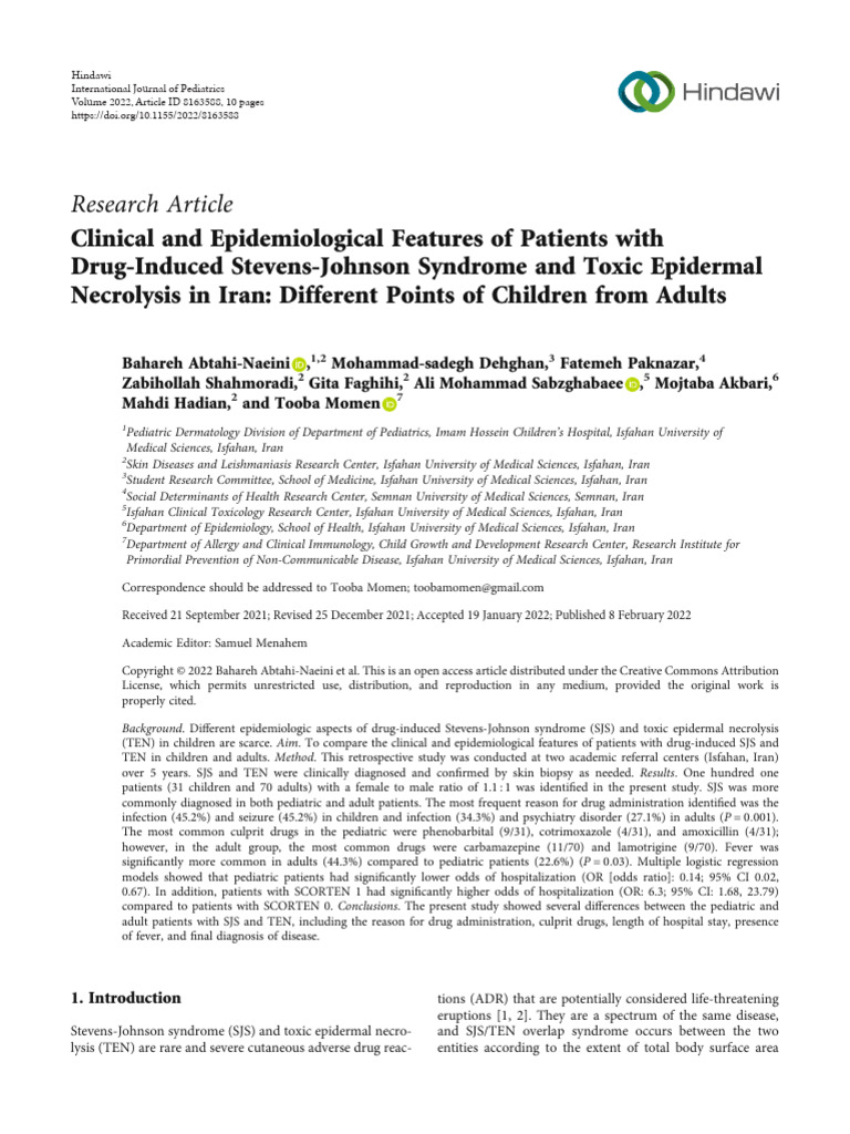 2. Clinical and Epidemiological Features of Patients With Drug-Induced ...