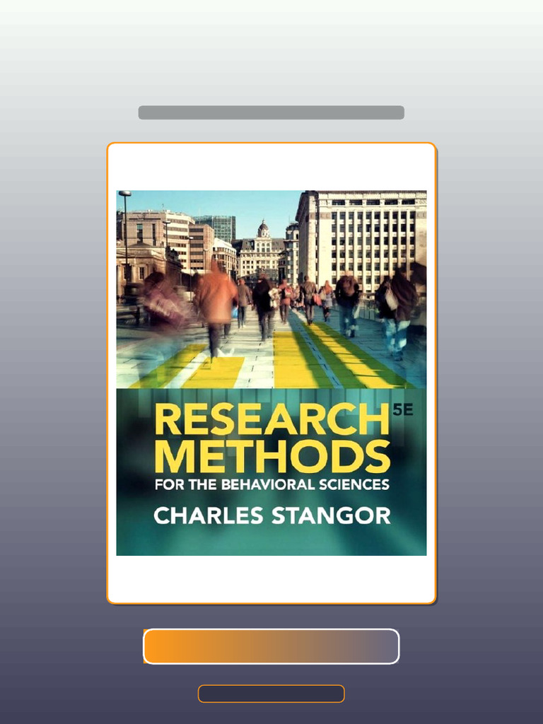 Test Bank of Research Methods For The Behavioral Sciences 5th 5E Ebook ...