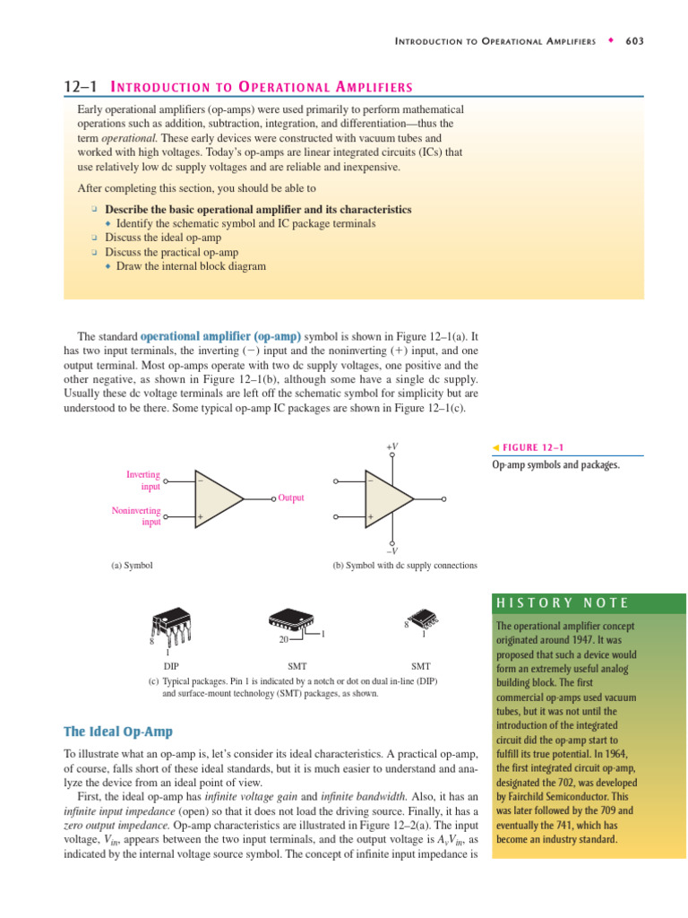 Introduction to Operational Amplifiers | PDF | Operational Amplifier ...