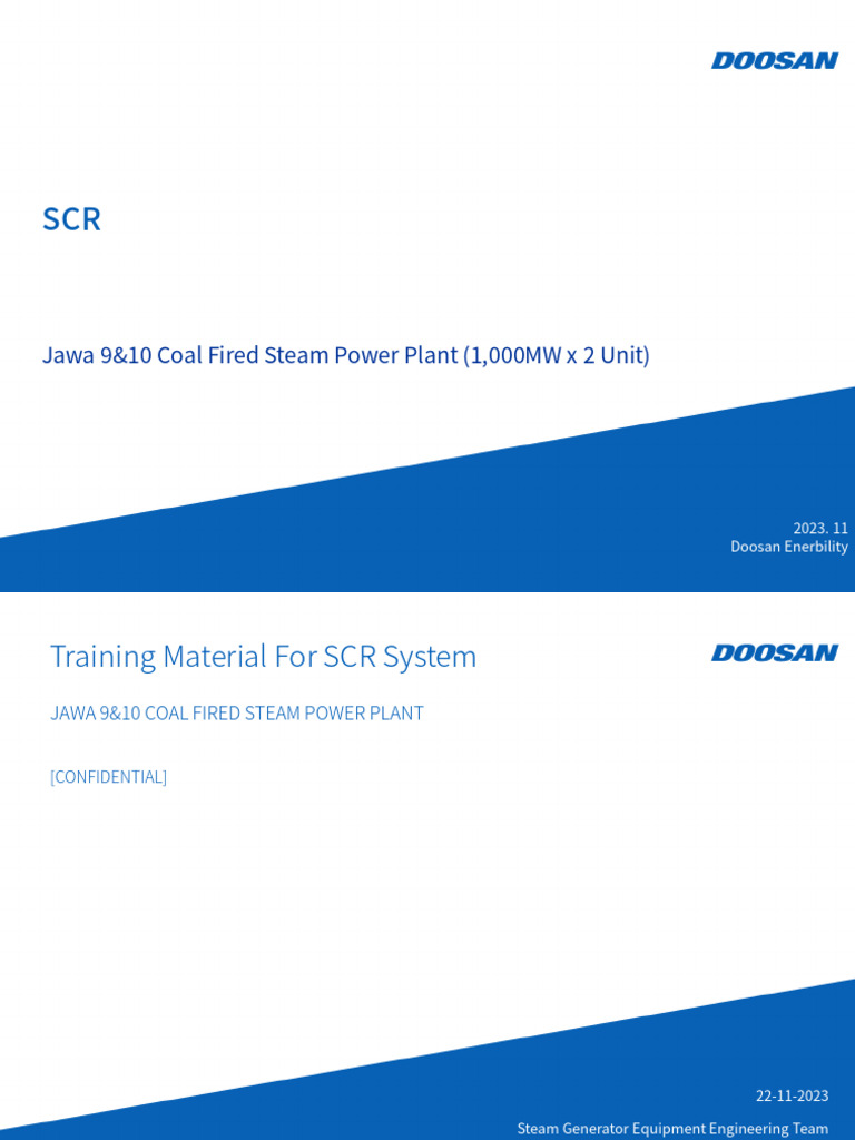 SCR System Training for Jawa 9&10 Plant | PDF | Ammonia | Water