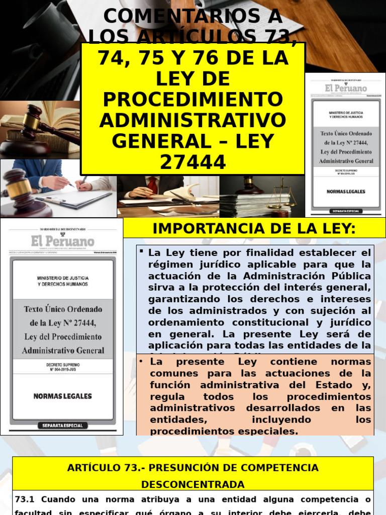 Comentarios A Los Artículos 73, 74 | PDF | Jurisdicción | Judicaturas