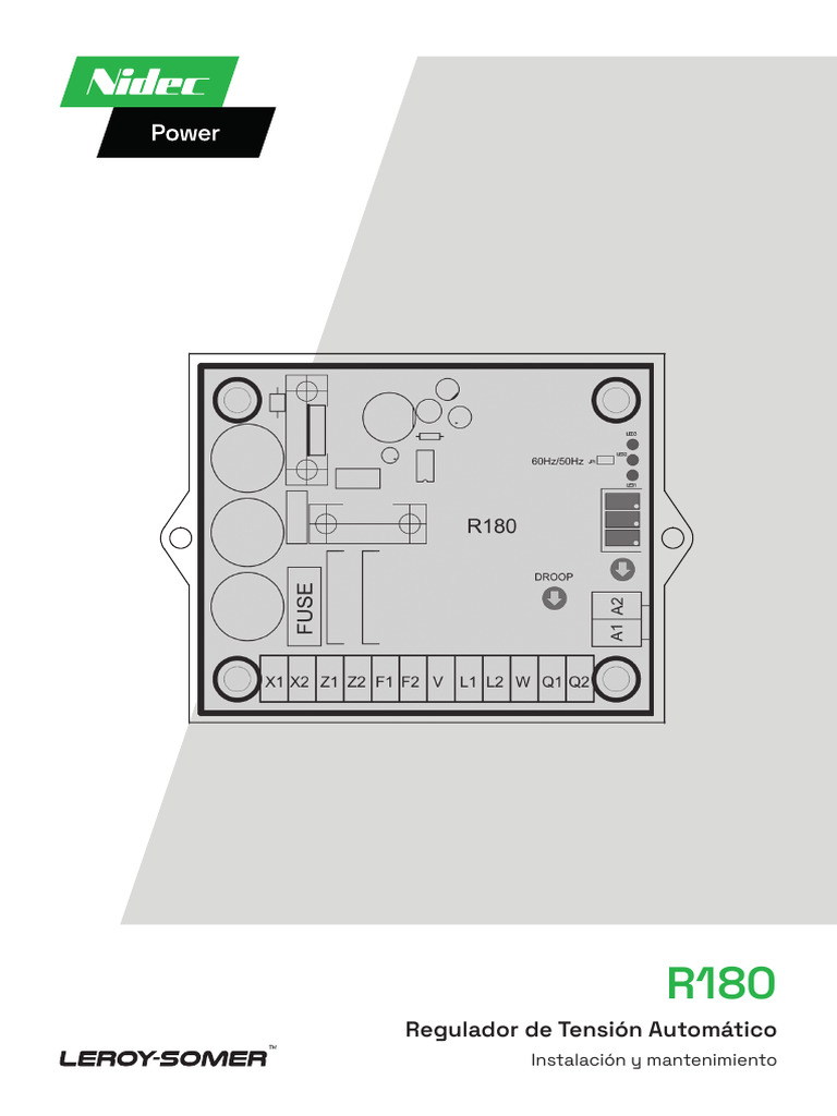 Instalación y Mantenimiento R180 | PDF | Corriente eléctrica | Reciclaje