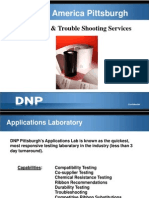 DNP Laboratory Troble Shooting Services 2012