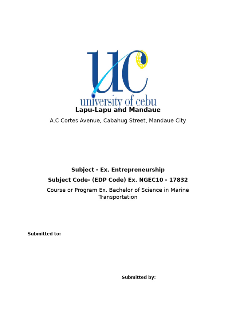 Lapu-Lapu and Mandaue Report Guidelines | PDF