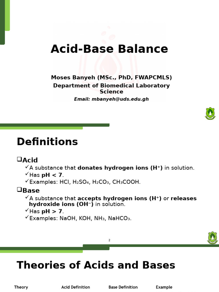 Understanding Acid-Base Balance | PDF | Ph | Physiology