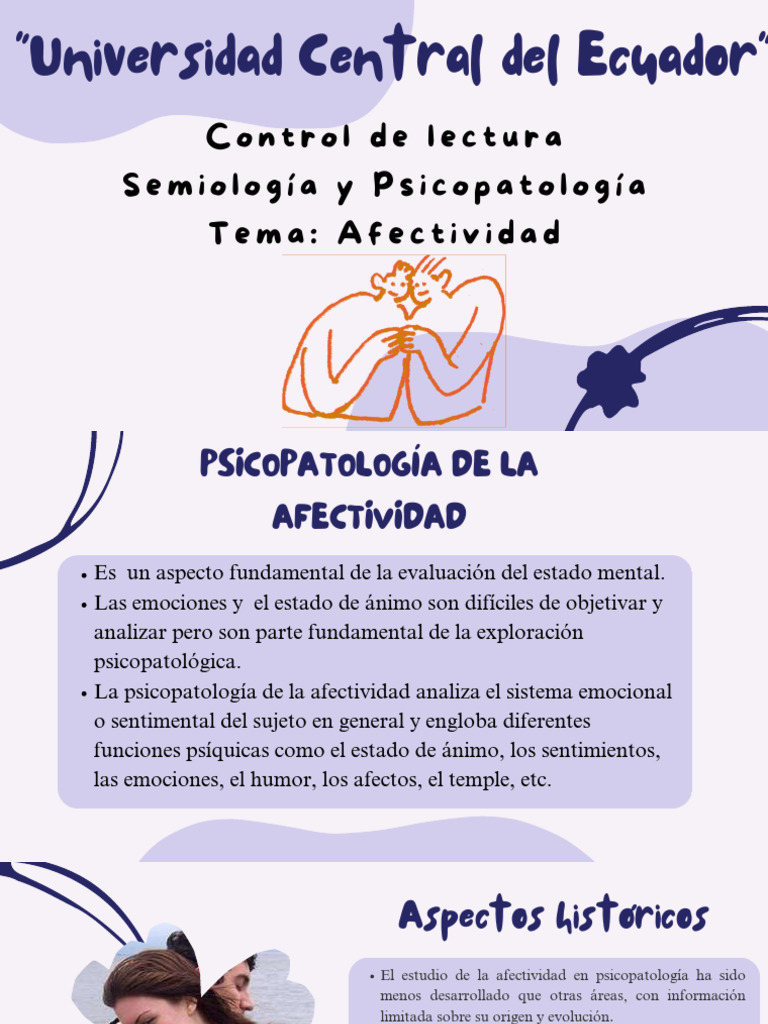 Psicopatología de la Afectividad | PDF | Las emociones | Manía