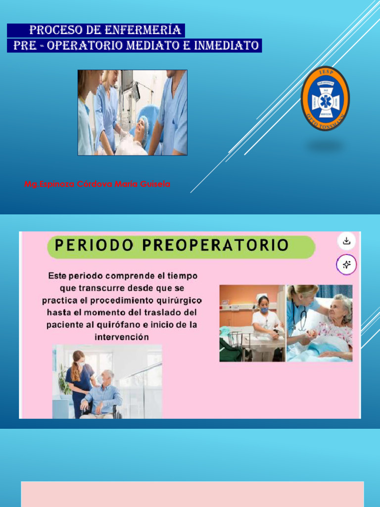Preparación Integral del Paciente Preoperatorio | PDF | Examen físico ...