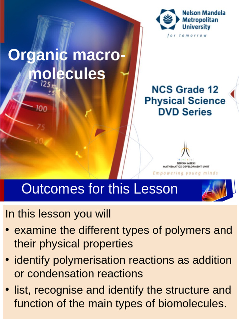 Understanding Organic Macromolecules | PDF | Nucleotides | Polymers