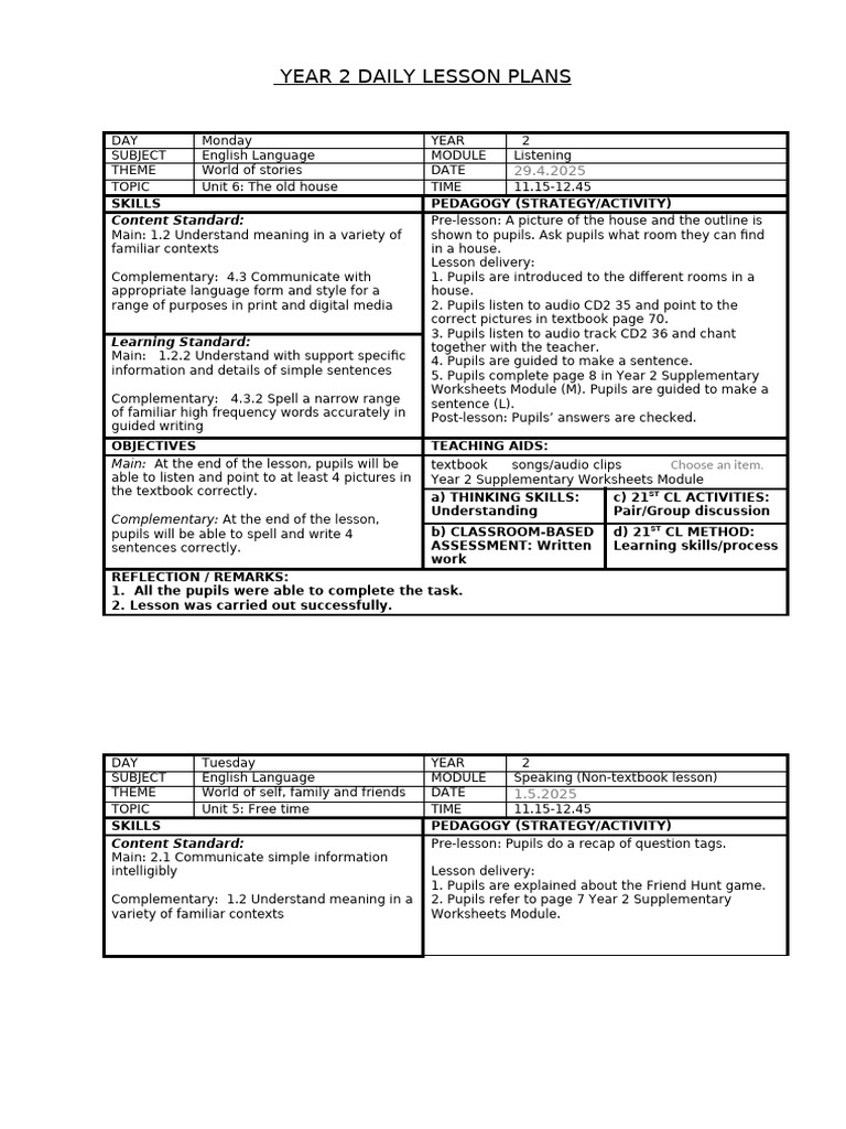 Y2 M8 | PDF | Teachers | Pedagogy