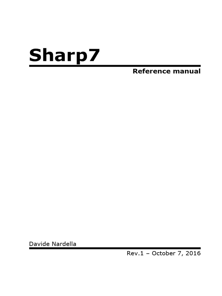 Sharp7 1.0.0 Reference Manual | PDF | Transmission Control Protocol ...