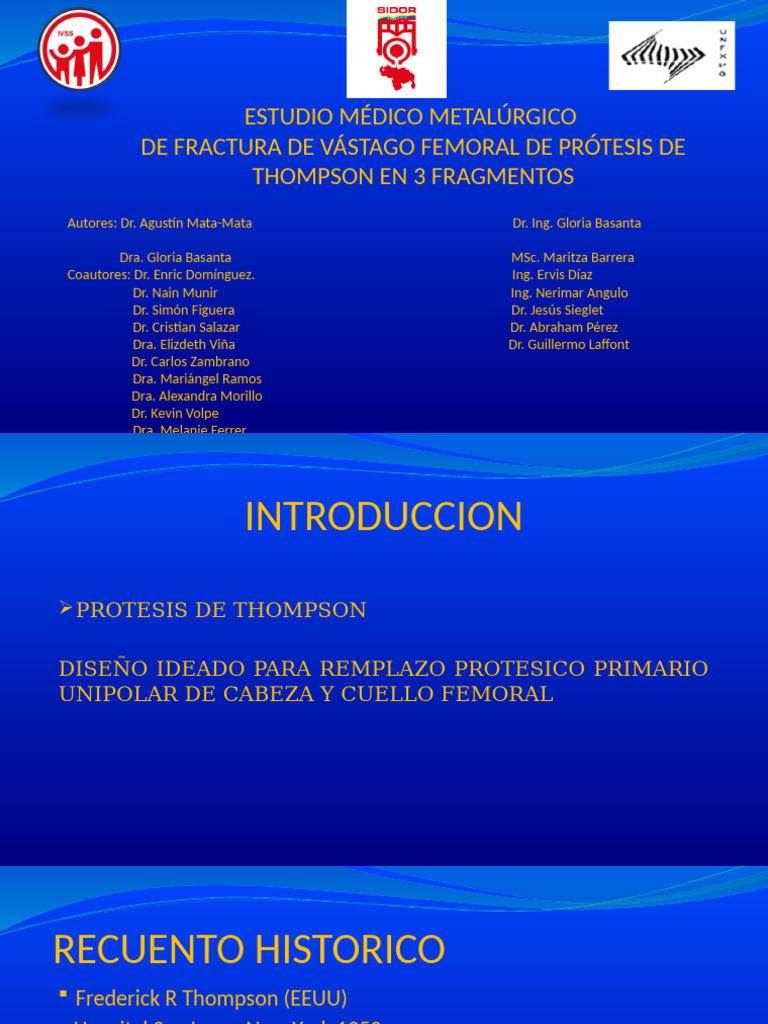 Analisis Metalurgico de Protesis de Thompson Final | PDF | Metalurgia ...