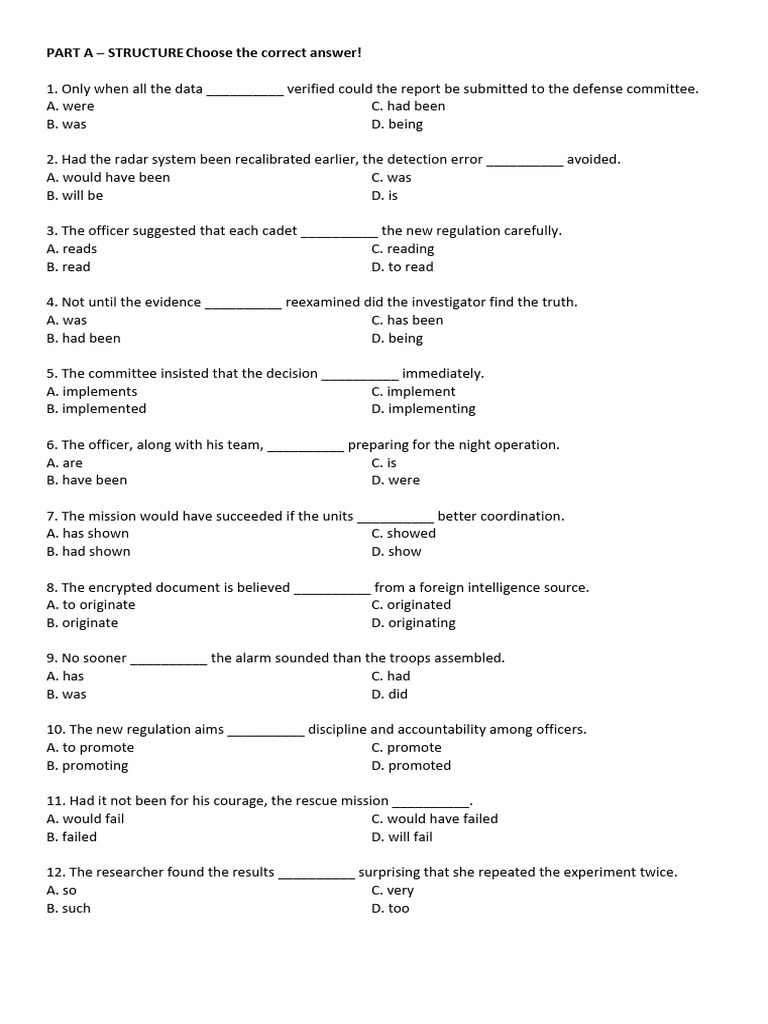 Military Grammar and Writing Exercises | PDF | Artificial Intelligence ...