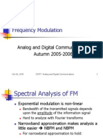 Frequency Modulation: Analog and Digital Communications Autumn 2005-2006