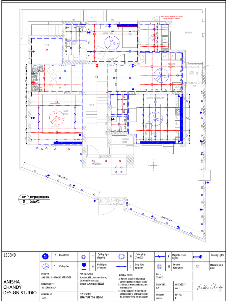17. Anusha & Narayan_EL-New RCP Drawings | PDF