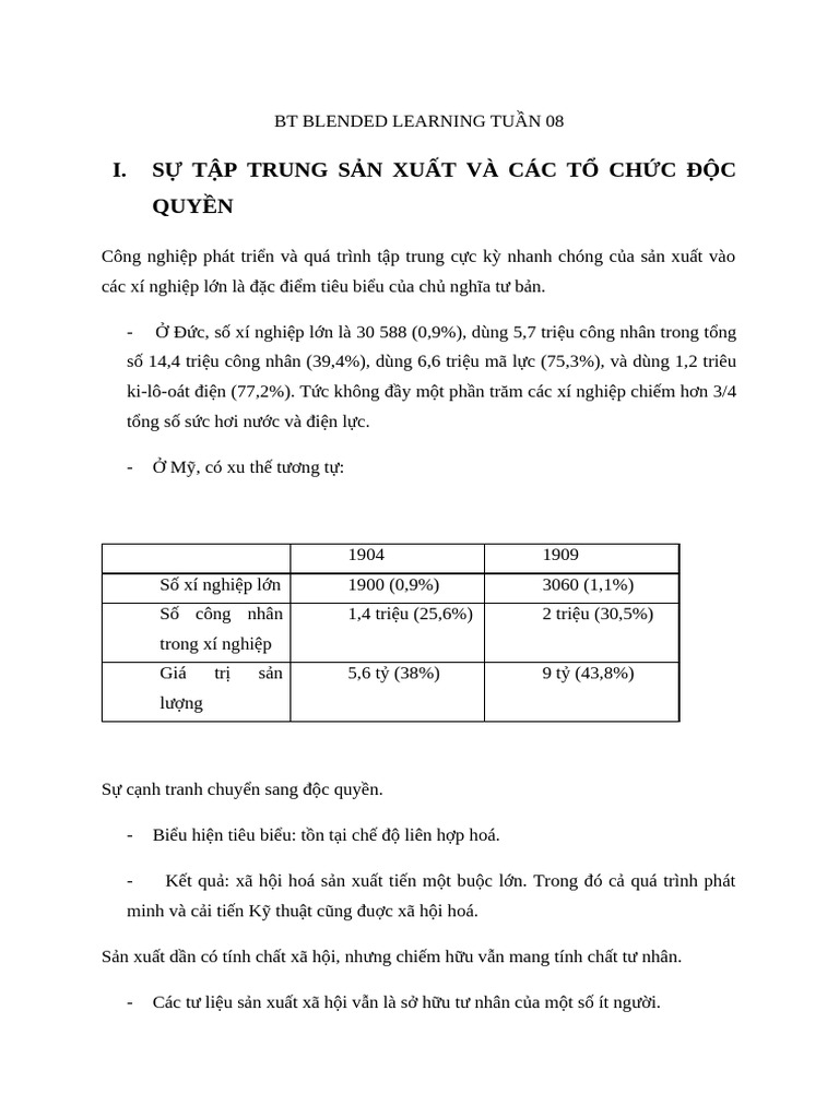 BT BLENDED LEARNING TUẦN 08 | PDF