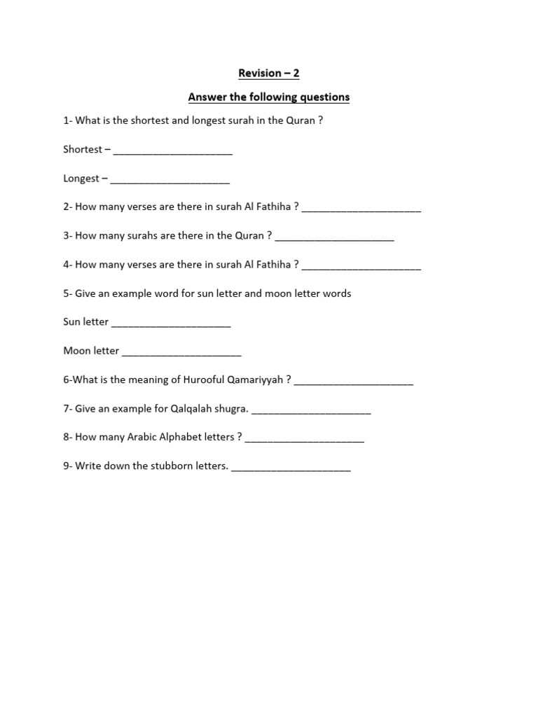 2nd Mid Semester - Revision | PDF