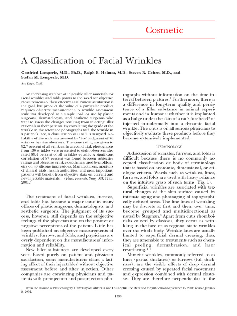 Facial Wrinkle Classification System | PDF | Wrinkle