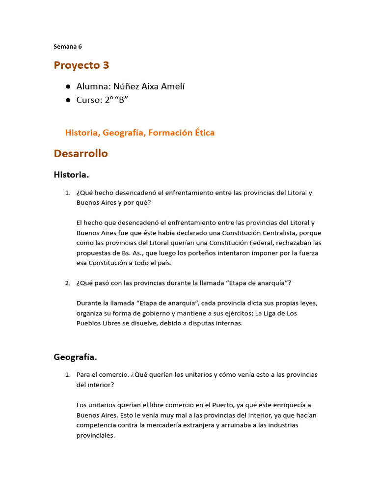 Semana 6 PROYECTO 3 | PDF | Estado (política) | Institución
