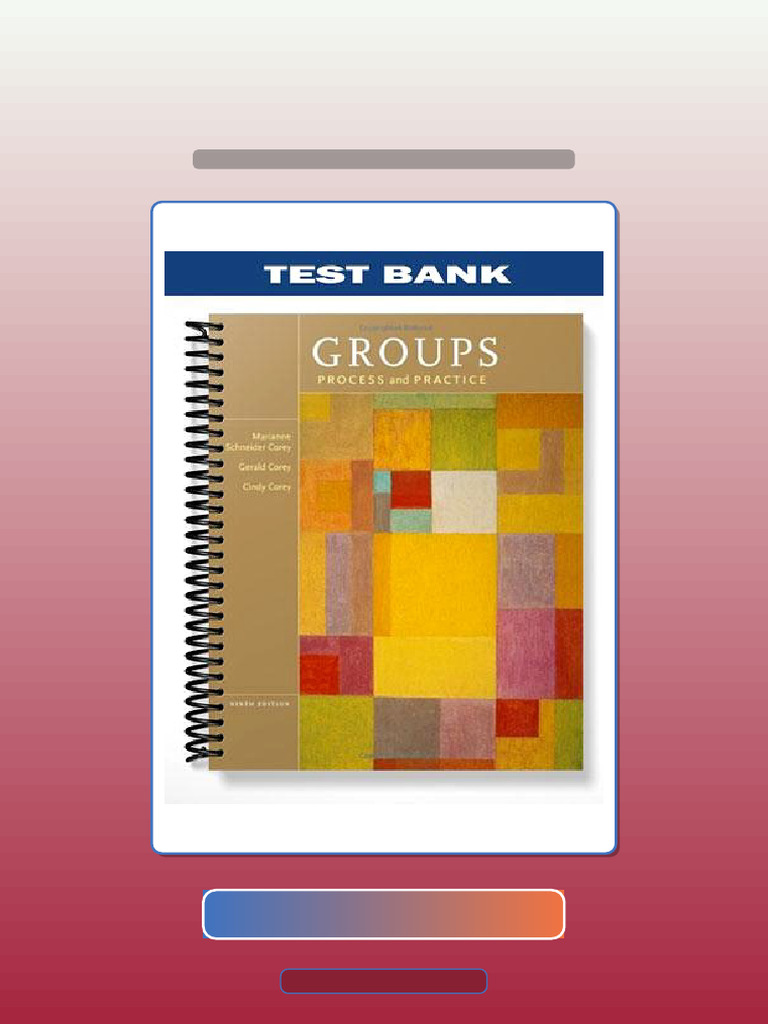 Groups Process and Practice 9th Edition by Corey Test Bank | PDF ...