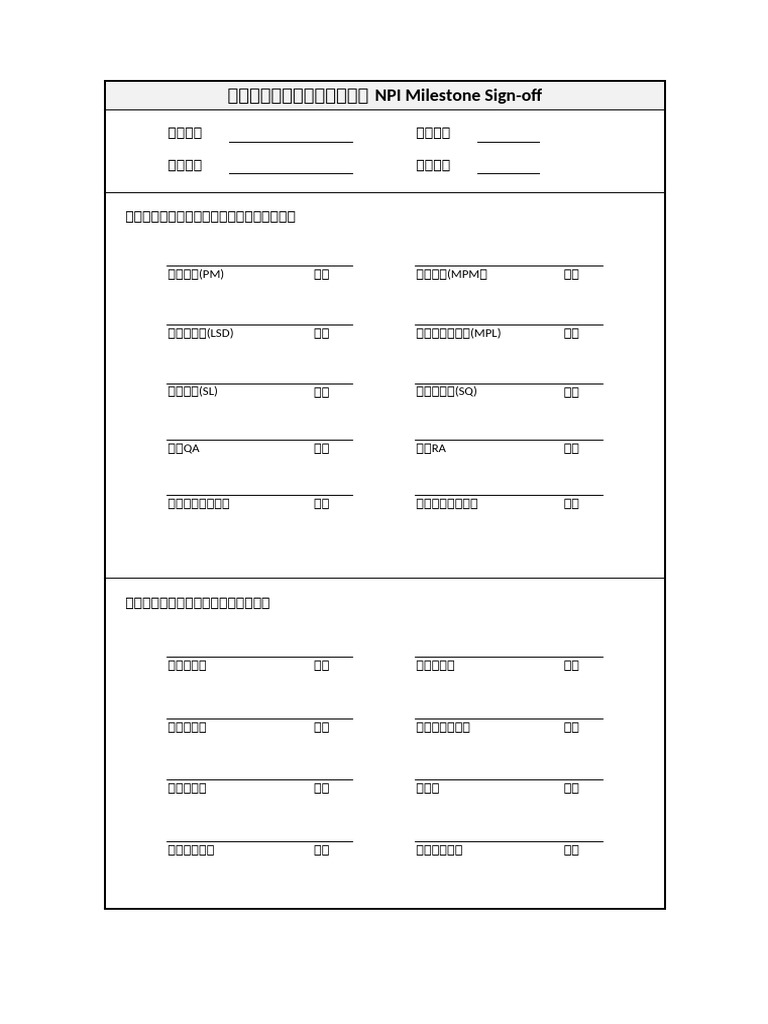 DOC113000 020 - NPI+Checklist Rev4 | PDF