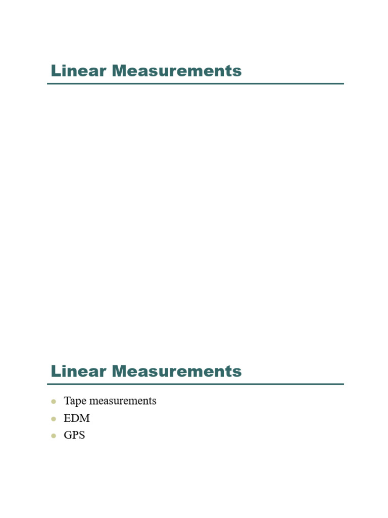 Linear Measurement Techniques Explained | PDF | Phase (Waves ...