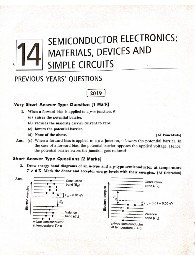 Semiconductor Pyq | PDF