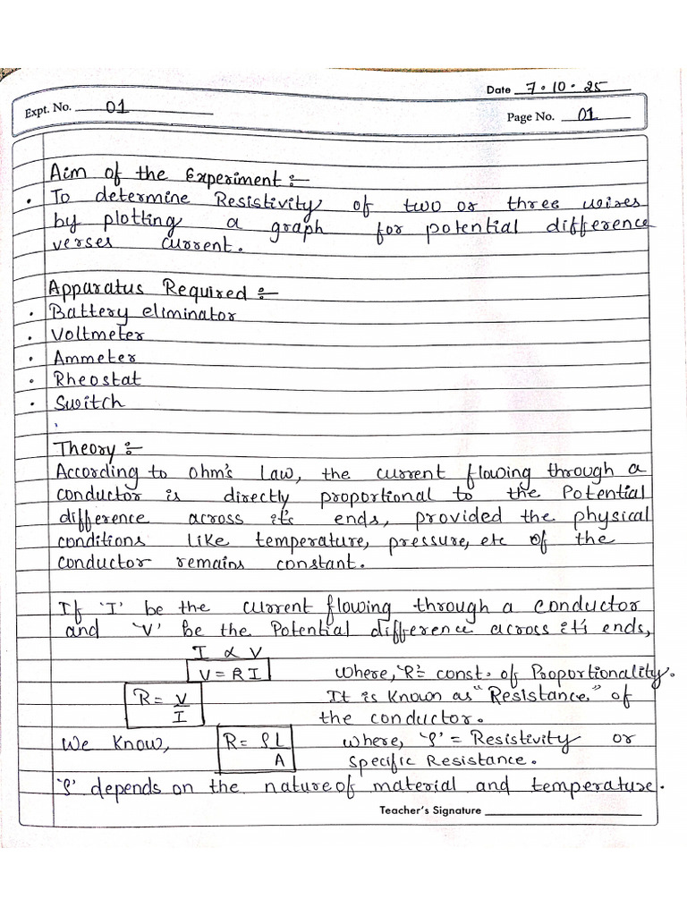 Physics Experiment (01-05) | PDF